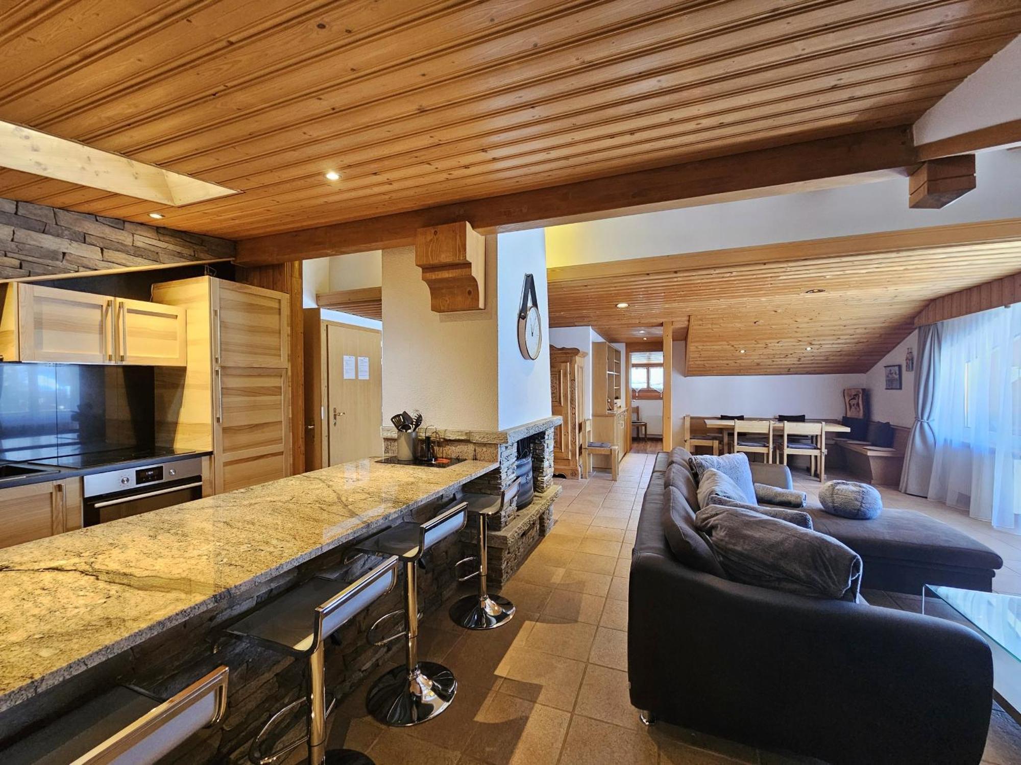 Sonnhuesli Dachwohnung Зас-Фе Экстерьер фото